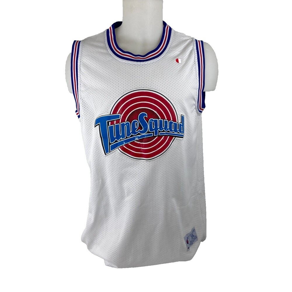 Space Jam Men XXL Bugs Bunny #1 Basketball Jersey Champion White